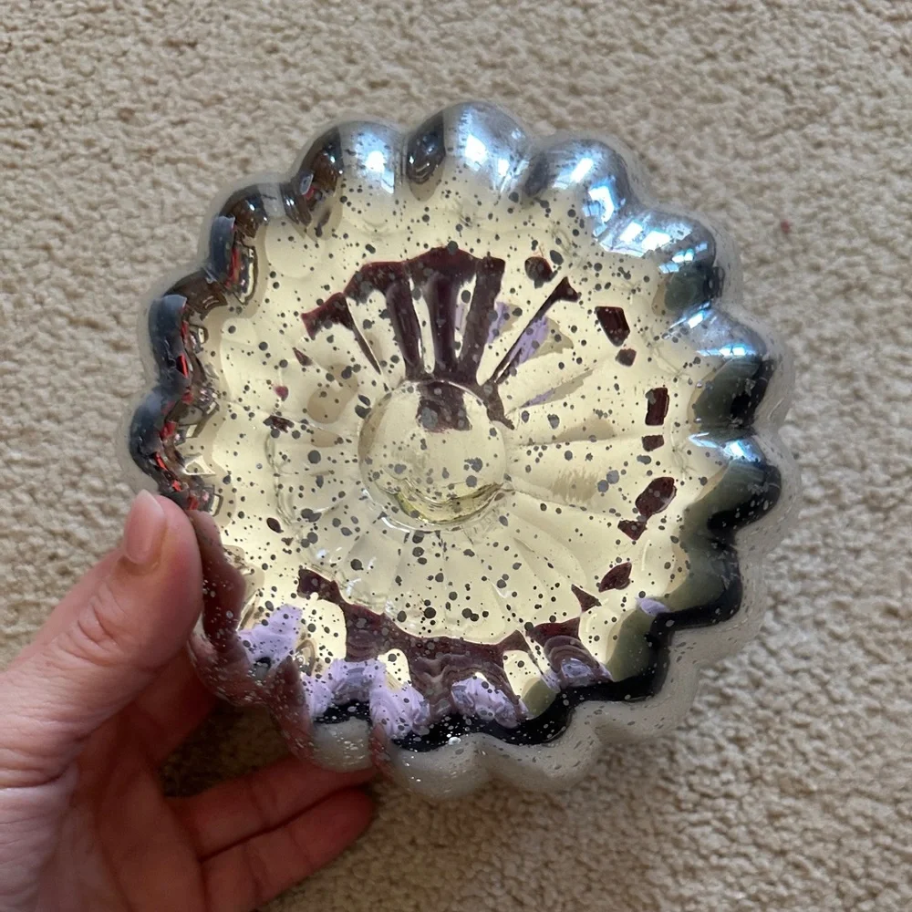 Silver Pumpkin-Shaped Vase